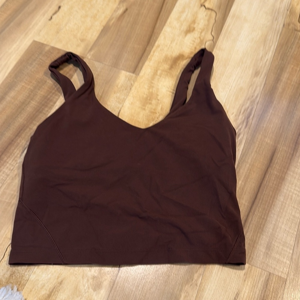 BROWN LULULEMON ALIGN TANK